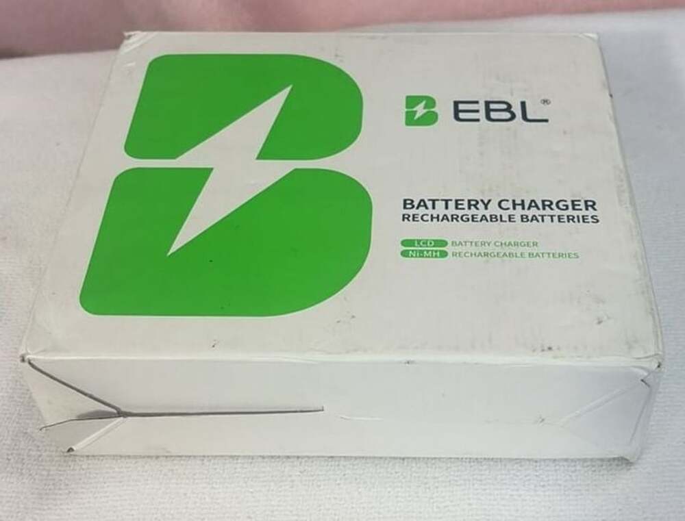 EBL LCD Battery Charger and 4 Pack D Size 10000mAh Ni-MH Rechargeable Batteries